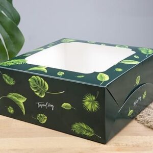 กล่องเค้ก 3 ปอนด์ ลายทรอปิคัล