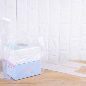 ถุงพลาสติกหูหิ้วใส ใส่กล่องเค้ก 2 ปอนด์ (Copy)