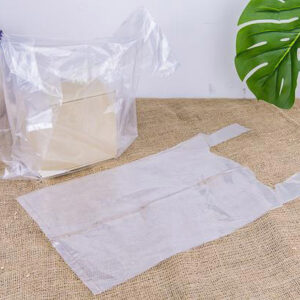 ถุงพลาสติกหูหิ้วใส ใส่กล่องเค้ก 2 ปอนด์